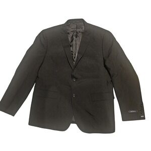 Braveman Suit‎ Jacket Mens 46R Black Slim Fit 2 Button Notch Lapel Formal PYS02